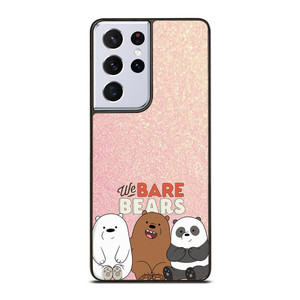 WE BARE BEARS PINK GILTTER Samsung Galaxy S21 Ultra Case