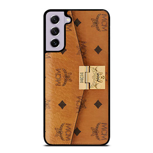MCM WORLD WIDE BROWN LEATHER Samsung Galaxy S21 FE Case