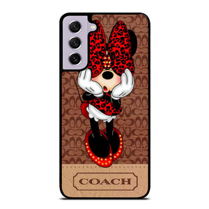 MINNIE MOUSE COACH Samsung Galaxy S21 FE Case MINNIE MOUSE COACH Samsung Galaxy S21 FE Case