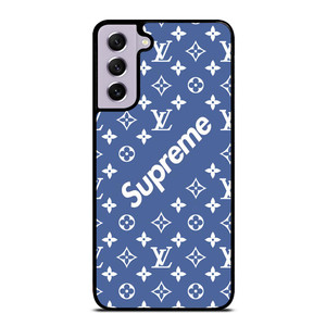 NEW SUPREME BLUE PATTERN Samsung Galaxy S21 FE Case NEW SUPREME BLUE PATTERN Samsung Galaxy S21 FE Case