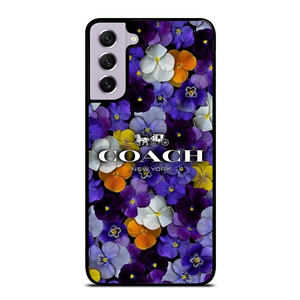 PURPLE FLOWERS COACH NEW YORK Samsung Galaxy S21 FE Case