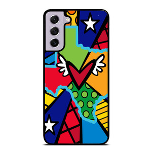 ROMERO BRITTO POP TEXAS MAP Samsung Galaxy S21 FE Case