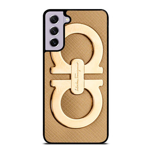 SALVATORE FERRAGAMO GOLD LOGO Samsung Galaxy S21 FE Case SALVATORE FERRAGAMO GOLD LOGO Samsung Galaxy S21 FE Case