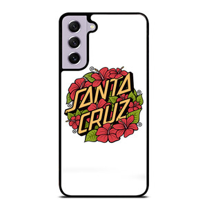 SANTA CRUZ SKATEBOARD FLORAL WHITE Samsung Galaxy S21 FE Case