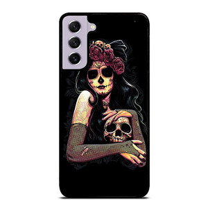 SUGAR SKULL TATTOO GIRL Samsung Galaxy S21 FE Case