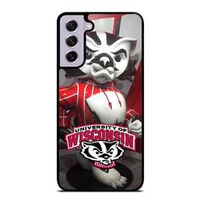WISCONSIN BADGER MASCOT Samsung Galaxy S21 FE Case WISCONSIN BADGER MASCOT Samsung Galaxy S21 FE Case