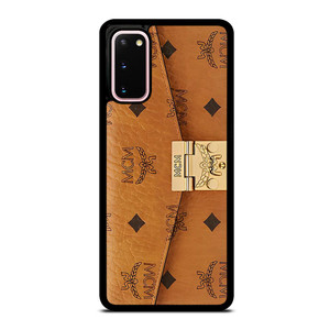 MCM WORLD WIDE BROWN LEATHER Samsung Galaxy S20 Case MCM WORLD WIDE BROWN LEATHER Samsung Galaxy S20 Case