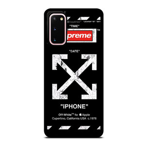 OFF WHITE BLACK SUP Samsung Galaxy S20 Case