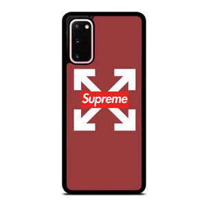 OFF WHITE LOGO X SUPREME RED Samsung Galaxy S20 Case