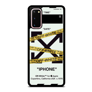 OFF WHITE YELLOW STRIPES Samsung Galaxy S20 Case