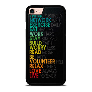 QUOTE INSPIRATIONAL THINK POSITIVELY iPhone 8 Case QUOTE INSPIRATIONAL THINK POSITIVELY iPhone 8 Case