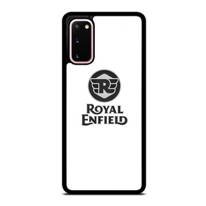 ROYAL ENFIELD WHITE LOGO Samsung Galaxy S20 Case