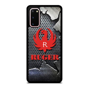 STURM RUGER FIREARM METAL LOGO 2 Samsung Galaxy S20 Case STURM RUGER FIREARM METAL LOGO 2 Samsung Galaxy S20 Case