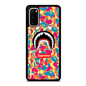 SUPREME BAPE CAMO COLOR FULL Samsung Galaxy S20 Case
