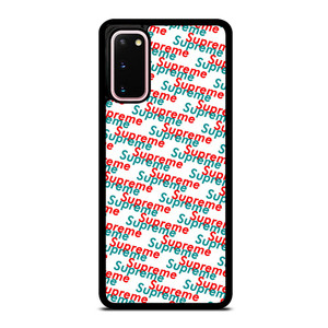 SUPREME RED BLUE PATTERN Samsung Galaxy S20 Case