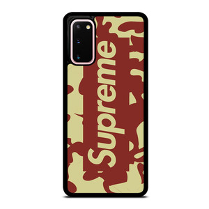 SUPREME RED CREAM LOGO Samsung Galaxy S20 Case