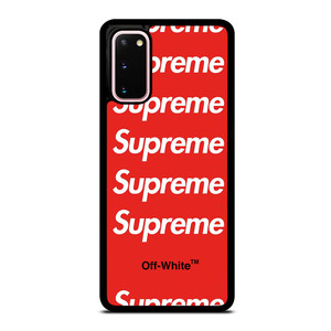 SUPREME RED OFF WHITE Samsung Galaxy S20 Case SUPREME RED OFF WHITE Samsung Galaxy S20 Case