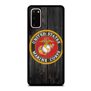 USMC US MARINE CORPS WOOD Samsung Galaxy S20 Case USMC US MARINE CORPS WOOD Samsung Galaxy S20 Case