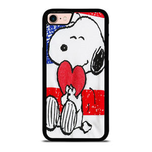 SNOOPY HEARTS AMERICA GIRLS PEANUTS iPhone 8 Case SNOOPY HEARTS AMERICA GIRLS PEANUTS iPhone 8 Case