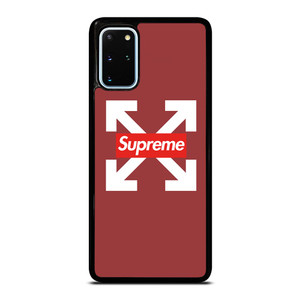 OFF WHITE LOGO X SUPREME RED Samsung Galaxy S20 Plus Case