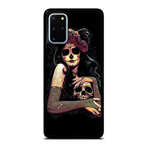 SUGAR SKULL TATTOO GIRL Samsung Galaxy S20 Plus Case