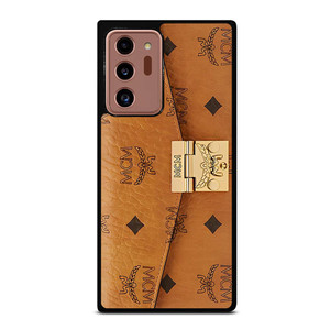 MCM WORLD WIDE BROWN LEATHER Samsung Galaxy Note 20 Ultra Case MCM WORLD WIDE BROWN LEATHER Samsung Galaxy Note 20 Ultra Case