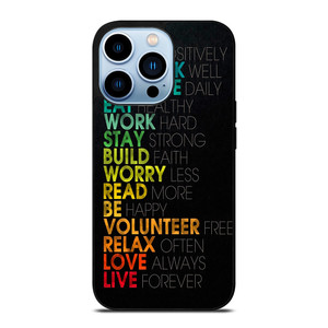 QUOTE INSPIRATIONAL THINK POSITIVELY iPhone 13 Pro Max Case QUOTE INSPIRATIONAL THINK POSITIVELY iPhone 13 Pro Max Case