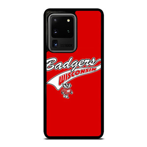WISCONSIN BADGERS FOOTBALL SYMBOL Samsung Galaxy S20 Ultra Case WISCONSIN BADGERS FOOTBALL SYMBOL Samsung Galaxy S20 Ultra Case