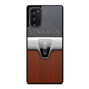 LINCOLN MOTOR WOODEN CHROME LOGO Samsung Galaxy Note 20 Case