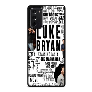 LUKE BRYAN QUOATE COLLAGE Samsung Galaxy Note 20 Case