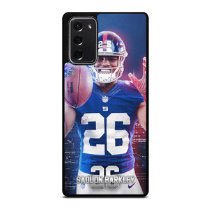 NEW YORK GIANTS SAQUON BARKLEY 26 NFL Samsung Galaxy Note 20 Case NEW YORK GIANTS SAQUON BARKLEY 26 NFL Samsung Galaxy Note 20 Case