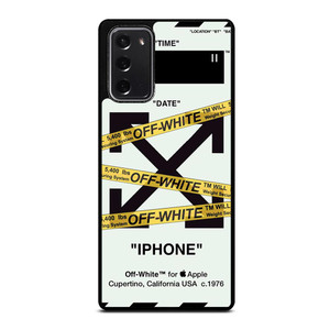 OFF WHITE YELLOW STRIPES Samsung Galaxy Note 20 Case