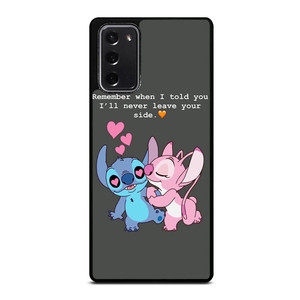 STITCH AND GIRLFRIEND LOVE QUOTE Samsung Galaxy Note 20 Case