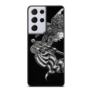 AMERICAN FLAG EAGLE SKETCH Samsung Galaxy S21 Ultra Case