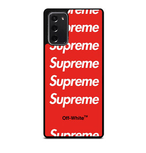 SUPREME RED OFF WHITE Samsung Galaxy Note 20 Case SUPREME RED OFF WHITE Samsung Galaxy Note 20 Case