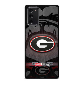 UNIVERSITY OF GEORGIA BULLDOGS UGA BLACK Samsung Galaxy Note 20 Case