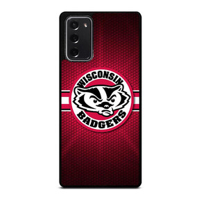 WISCONSIN BADGER METAL LOGO Samsung Galaxy Note 20 Case WISCONSIN BADGER METAL LOGO Samsung Galaxy Note 20 Case