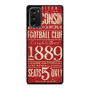 WISCONSIN BADGER OLD TICKET Samsung Galaxy Note 20 Case WISCONSIN BADGER OLD TICKET Samsung Galaxy Note 20 Case