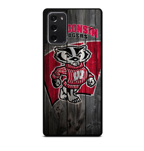 WISCONSIN BADGER WOODEN LOGO Samsung Galaxy Note 20 Case WISCONSIN BADGER WOODEN LOGO Samsung Galaxy Note 20 Case