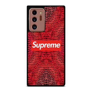 SUPREME RED SNAKE SKIN Samsung Galaxy Note 20 Ultra Case