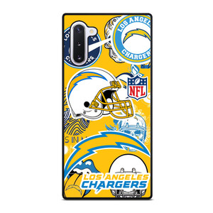 LOS ANGELES CHARGERS NFL STICKER BOMB Samsung Galaxy Note 10 Case LOS ANGELES CHARGERS NFL STICKER BOMB Samsung Galaxy Note 10 Case