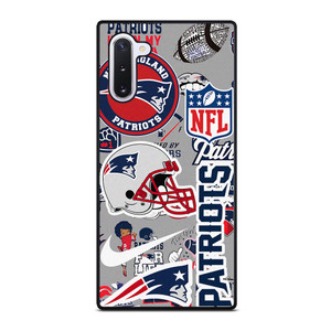 NEW ENGLAND PATRIOTS NFL STICKER BOMB Samsung Galaxy Note 10 Case NEW ENGLAND PATRIOTS NFL STICKER BOMB Samsung Galaxy Note 10 Case