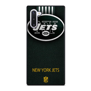 NEW YORK JETS LEATHER LOGO Samsung Galaxy Note 10 Case