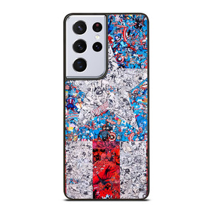 CAPTAIN AMERICA MARVEL COLLAGES Samsung Galaxy S21 Ultra Case