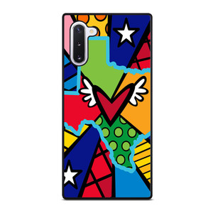 ROMERO BRITTO POP TEXAS MAP Samsung Galaxy Note 10 Case ROMERO BRITTO POP TEXAS MAP Samsung Galaxy Note 10 Case