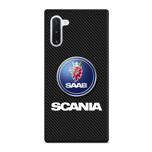 SCANIA TRUCK SAAB CARBON LOGO Samsung Galaxy Note 10 Case SCANIA TRUCK SAAB CARBON LOGO Samsung Galaxy Note 10 Case