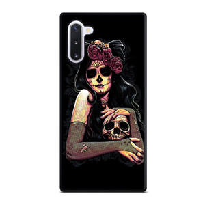 SUGAR SKULL TATTOO GIRL Samsung Galaxy Note 10 Case SUGAR SKULL TATTOO GIRL Samsung Galaxy Note 10 Case