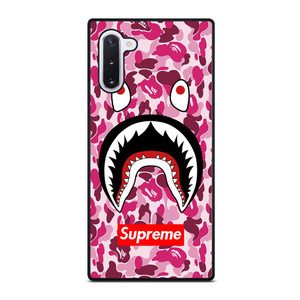 SUPREME BAPE CAMO SHARK Samsung Galaxy Note 10 Case
