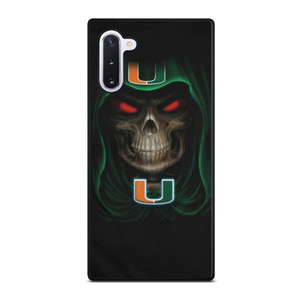 UM MIAMI HURRICANES SKULL Samsung Galaxy Note 10 Case UM MIAMI HURRICANES SKULL Samsung Galaxy Note 10 Case