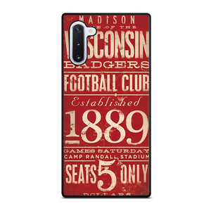 WISCONSIN BADGER OLD TICKET Samsung Galaxy Note 10 Case